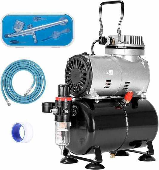 VIVOHOME Airbrush Kit with 1/5 HP Professional Air Compressor with 3L Tank 679