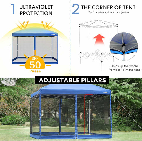 VIVOHOME Outdoor Screen Tent