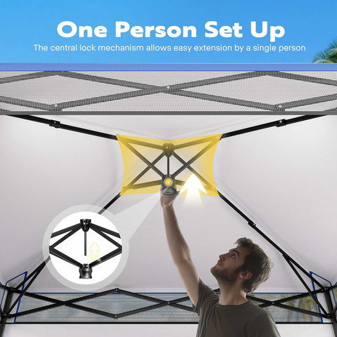VIVOHOME 8x8ft Pop-Up Canopy Tent