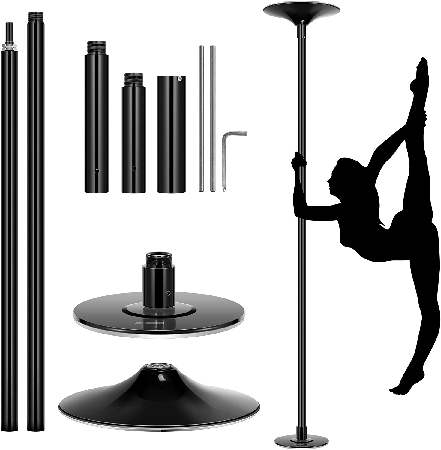 VIVOHOME Professional Spinning Dancing Pole Kit