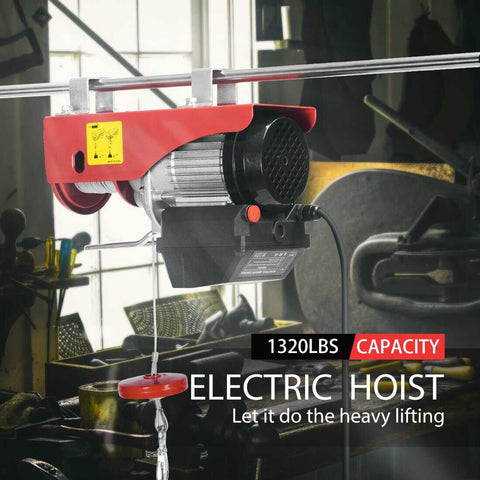 VIVOHOME Electric Hoist 440Lbs/1320Lbs with Remote Control