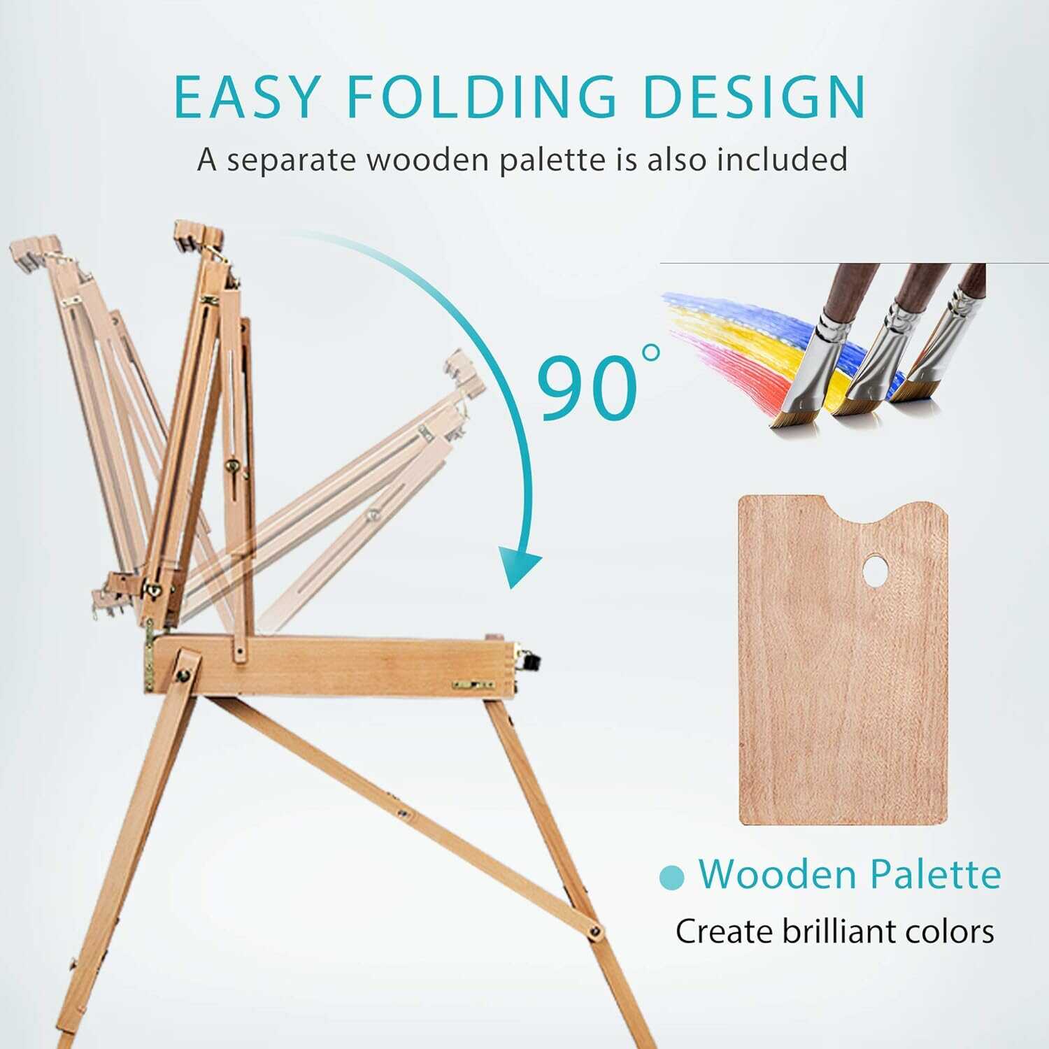 Artist Folding Painting Easel Display Sketch Adjustable Tripod +