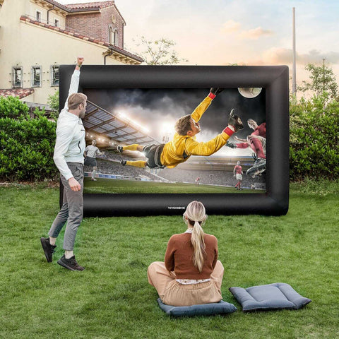 VIVOHOME 16/20ft Inflatable Movie Screen for Front and Rear Projection