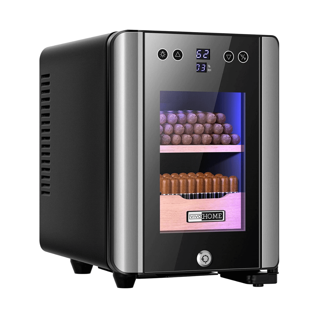 VIVOHOME Updated 8L Electric Humidor for 80 Counts