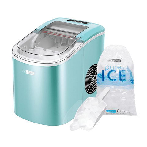 VIVOHOME Electric Portable Countertop Automatic Ice Cube Maker Machine with Hand Scoop 10 Ice Bags