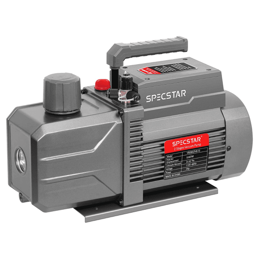 9.6 CFM 1 HP  Air Vacuum Pump Dual-Stage Rotary Vane HVAC for R12 R22 R134a R410a Systems with Oil Bottle 1000