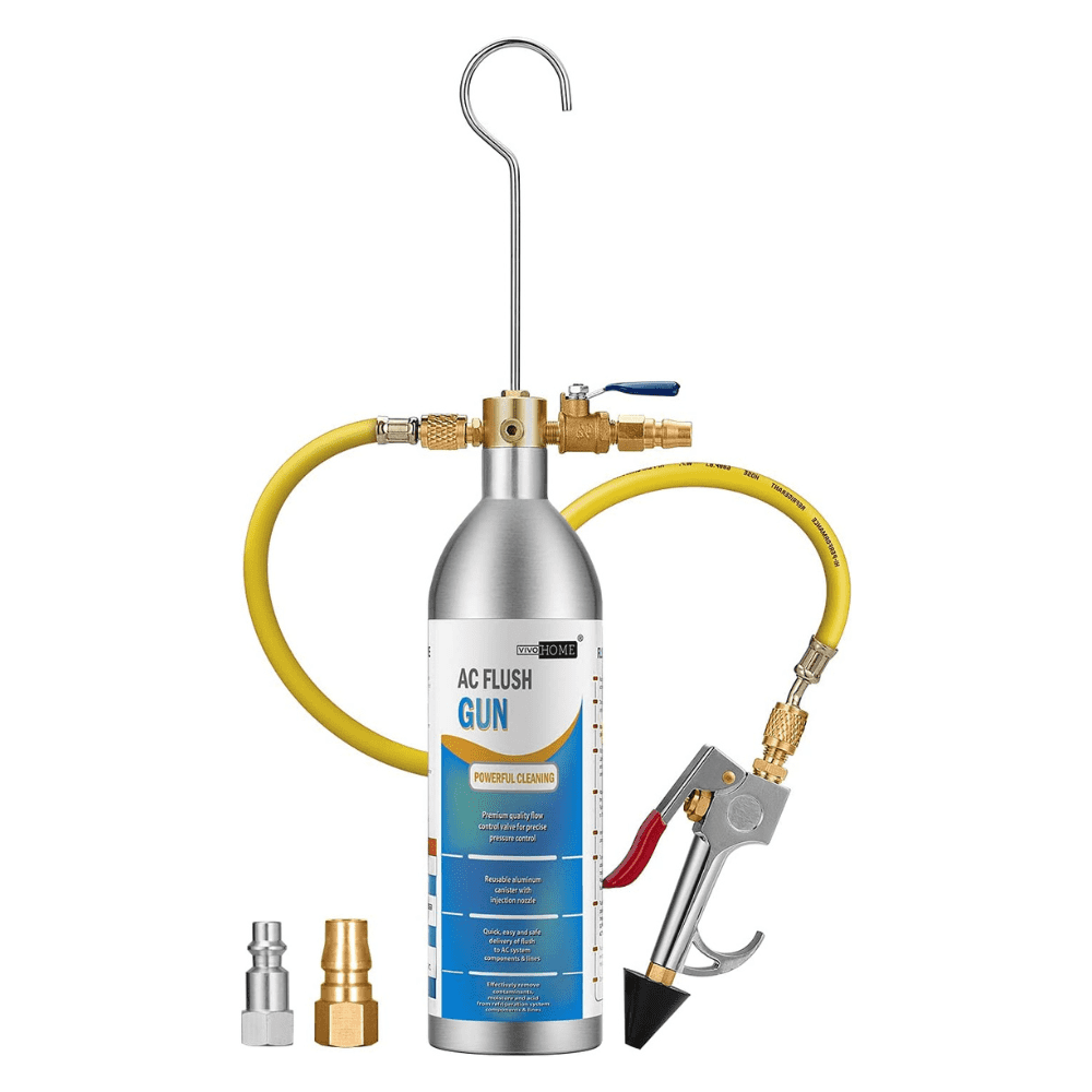 VIVOHOME Air Conditioning Flushing Gun with 35.4 Inch Hose for R134 R12 R22 R410 and R404 A/C Systems