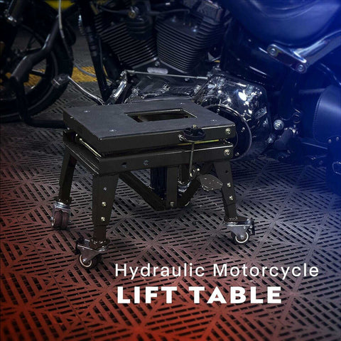 VIVOHOME 350 Lbs Heavy Duty Hydraulic Motorcycle ATV Dirt Bike Scissor Jack Stand