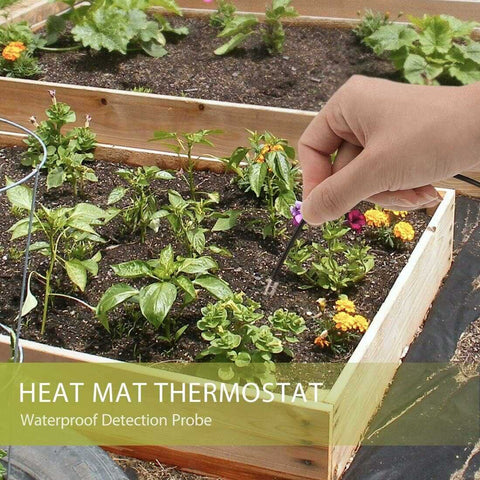 VIVOHOME 40-108°F Temperature Digital LED Heat Mat Thermostat Controller