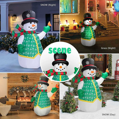 VIVOHOME 6ft Christmas Inflatable Snowman