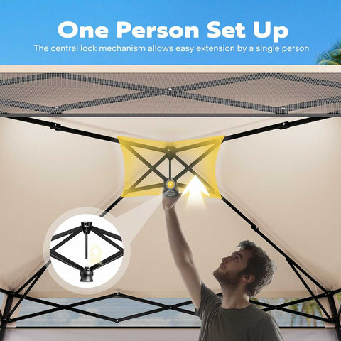 VIVOHOME 8x8ft Pop-Up Canopy Tent