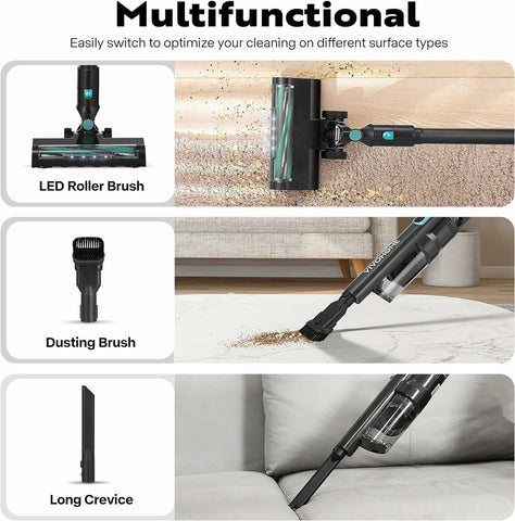 VIVOHOME Handheld Cordless Vacuum Cleaner with 3 Suction Modes