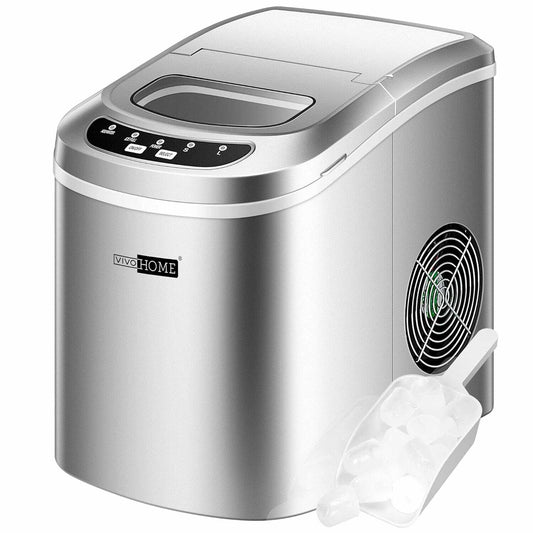 VIVOHOME Countertop Ice Maker Machine with Hand Scoop 26lbs/Day 1500