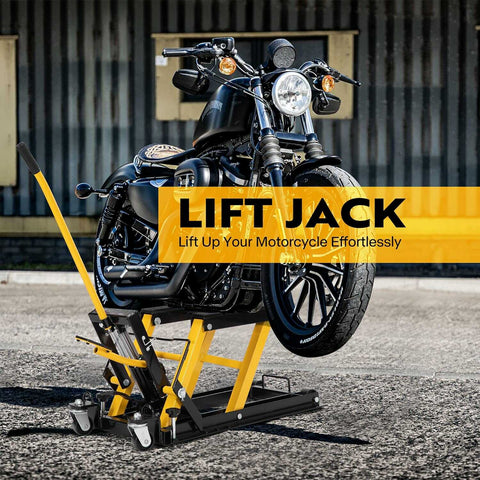 VIVOHOME Hydraulic Lift Jack Hoist Stand Motorcycle ATV 1500 lbs Steel