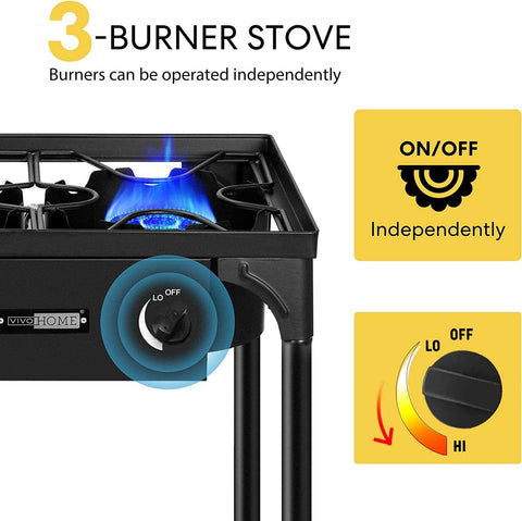 VIVOHOME Outdoor Burner Stove for Camping