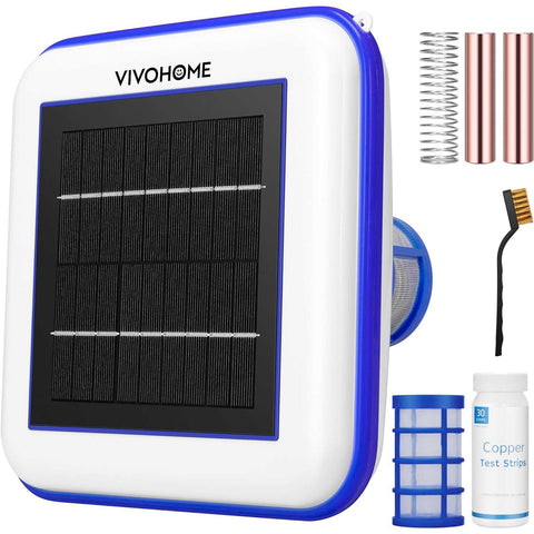 VIVOHOME Solar Pool Ionizer Chlorine-Free Sun Shock & Water Purifier