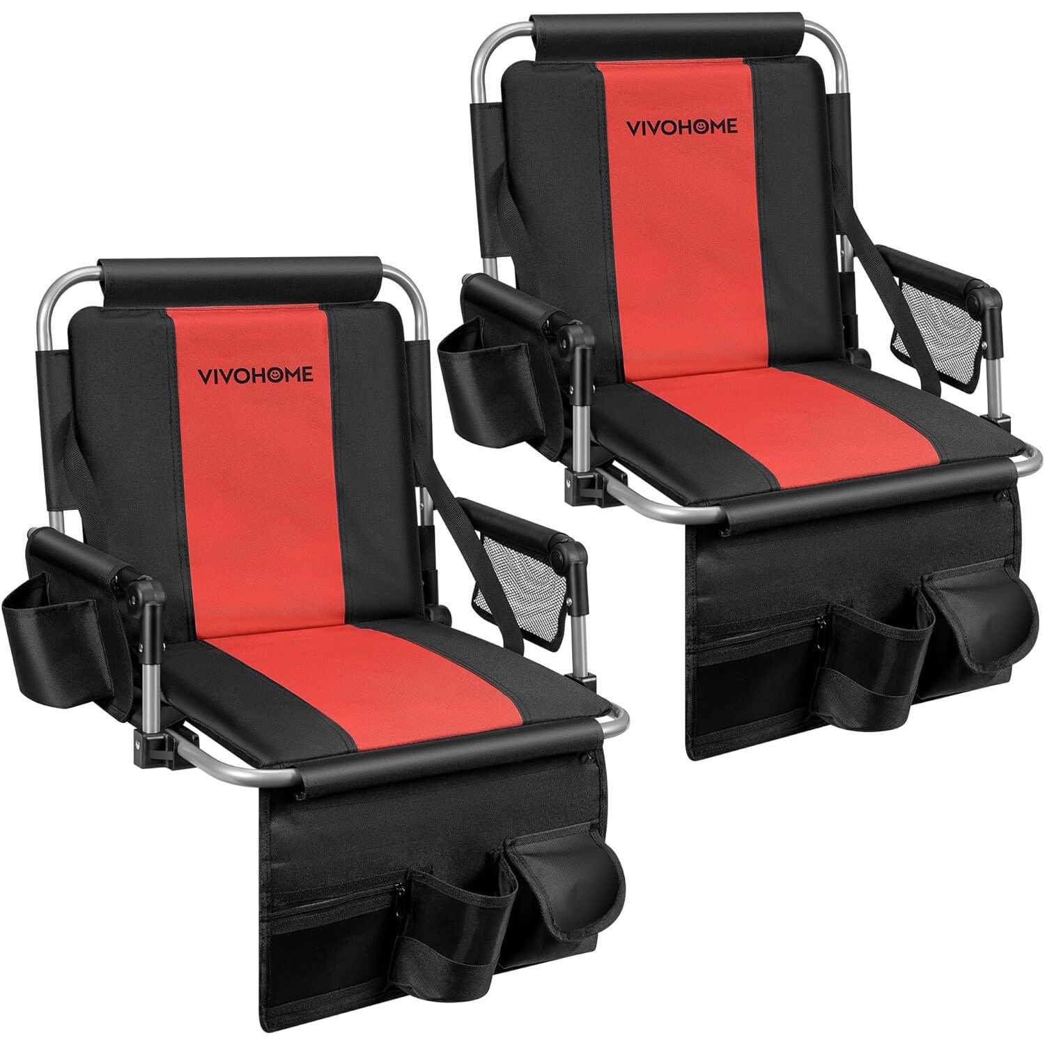VIVOHOME Stadium Seats with Back Support Cushion for Bleachers 2Packs  "