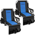 VIVOHOME Stadium Seats with Back Support Cushion for Bleachers 2Packs  