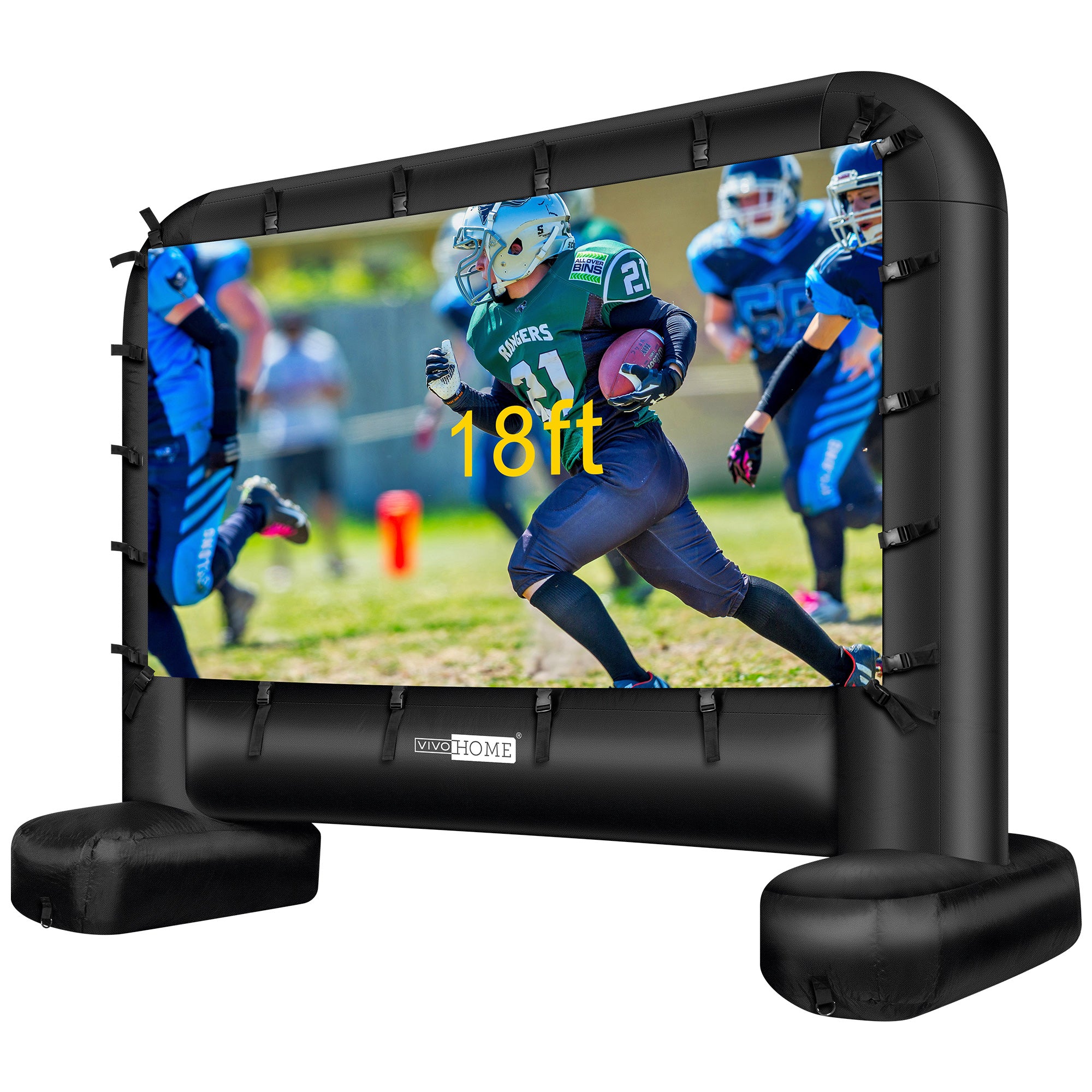 VIVOHOME 288 in. Indoor/Outdoor Inflatable Mega Movie Projector Screen with Carry Bag VH817US