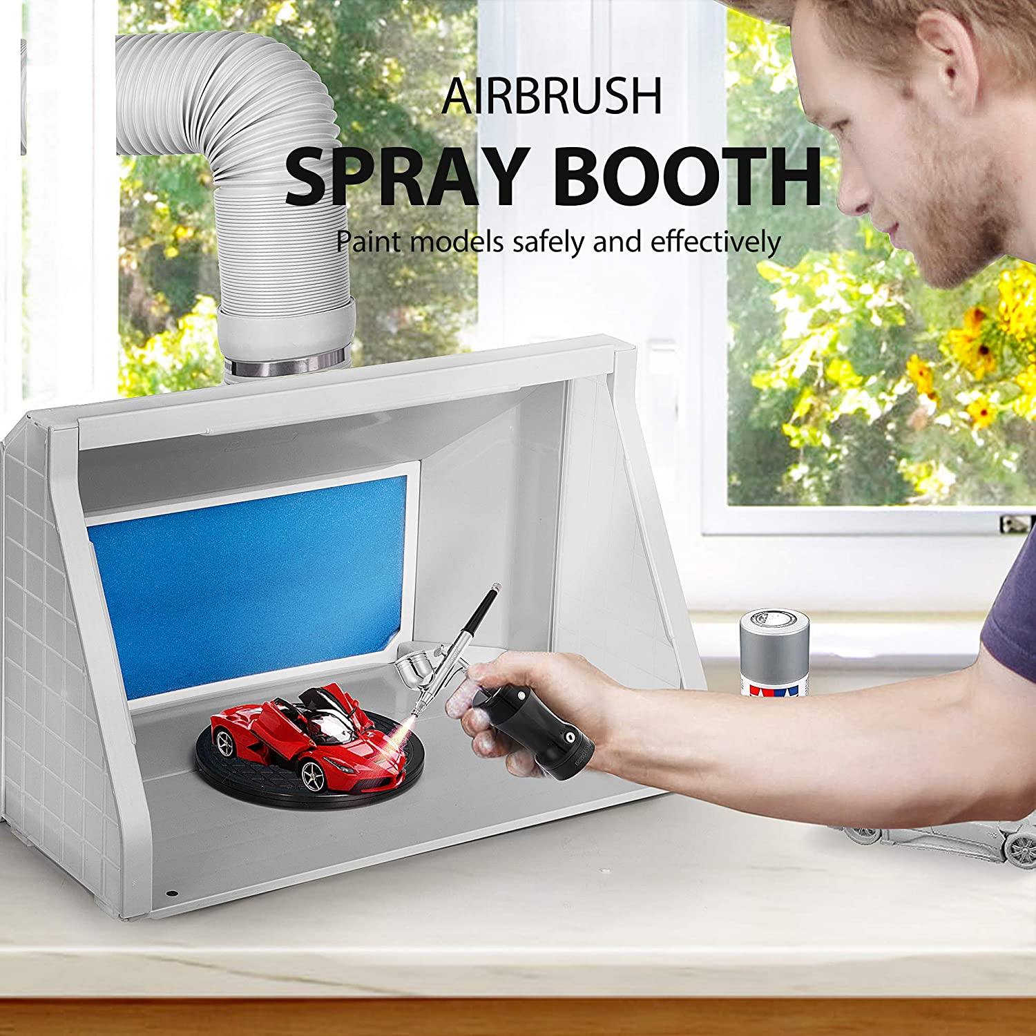 VIVOHOME Airbrush Kit Machine Airbrushing Compressor Set Sprayer Paint Model