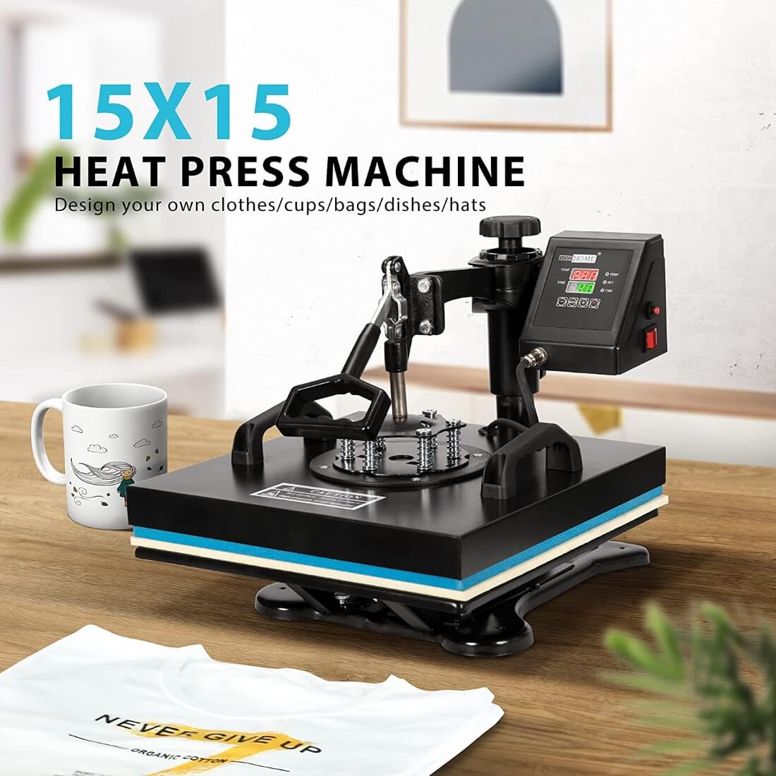 Buy 8 in 1 Combo Heat Press Machine, Heat Press Machine Combo, 15x15 Inches Heat  Machine
