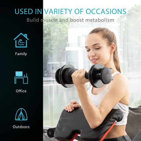 VIVOHOME 2.5 lbs to 15 lbs Adjustable Weights Dumbbells Set of 2