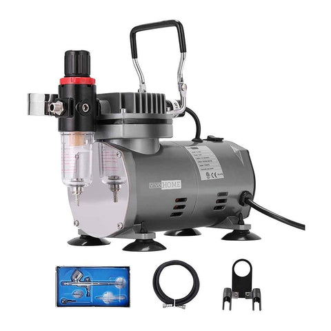 VIVOHOME Airbrush Machine Airbrushing Compressor Kit Set Sprayer Paint  Model